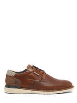 Derby Shoes In Leather Bull boxer Brown men 1101B-vue-porte