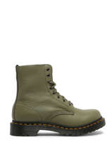 Boots In Leather Dr martens Green women 31693357