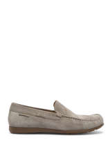 Moccasins In Leather Mephisto Gray men P5117641-vue-porte
