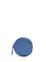 Round Leather Nine Coin Purse Milano Blue nine NI21127N