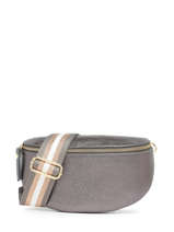 Leather Nine Belt Bag Milano Gray nine NI24011