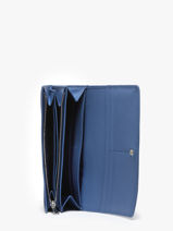 Leather Continental Wallet Romy Le tanneur Blue romy TROM3301-vue-porte