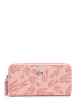 Wallet Lacoste Pink l12.12 concept coated can NF4551SJ