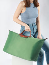 Longchamp Le pliage original Travel bag Green-vue-porte