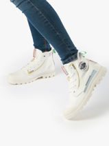 Sneakers Palladium Blanc accessoires 99183116-vue-porte