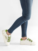 Sneakers En Cuir Semerdjian Vert accessoires ROS11201-vue-porte