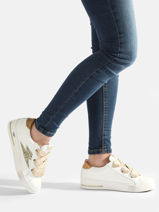 Sneakers In Leather Semerdjian Gold women ROS11203-vue-porte