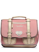 Wheeled Schoolbag 3 Compartments Cameleon Pink vintage fantasy PBVGCA41