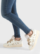 Sneakers In Leather Semerdjian White women INN11219-vue-porte