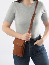 Sac Bandouli�re Grained Miniprix Marron grained F3609-vue-porte