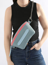Patent Leather Neufmille Belt Bag Marie martens Blue neufmille VGF-vue-porte