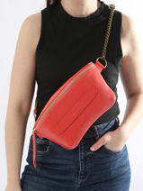Patent Leather Neufmille Belt Bag Marie martens Pink neufmille VRF-vue-porte