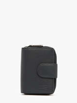 Wallet Caviar Leather Crinkles Blue caviar 14277