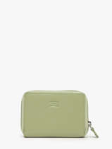 Wallet Leather Crinkles Green caviar 15041