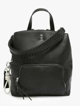 Backpack Desigual Black half logo 24SAKP03