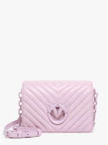 Crossbody Bag Love Bag Quilt Leather Pinko Pink love bag quilt A0VM