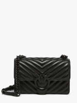 Shoulder Bag Love Bag Quilt Leather Pinko Black love bag quilt A1J8