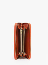 Wallet Ted lapidus Orange jara TLMQ1501-vue-porte