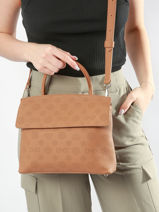 Leather Clarita Luxury Crossbody Bag Nathan baume Brown luxury 18LP-vue-porte
