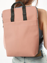 1 Compartment Backpack With 13" Laptop Sleeve Ucon acrobatics Pink backpack MASSAO-vue-porte