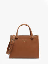Sac Port� Main Foulonne Double Lancaster Marron foulonne double 63