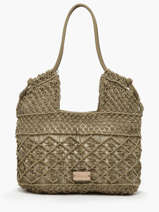 Sac Port� �paule Tanaisie Jute Woomen Vert tanaisie WTAN04