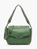 Crossbody Bag Heritage Leather Biba Green heritage POR10L