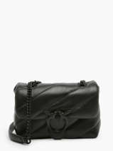 Shoulder Bag Love Bag Puff Leather Pinko Black love bag puff A1JO