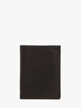 Leather Wallet Oil Etrier Black oil EOIL140