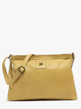 Leather Crossbody Bag Heritage Biba Yellow heritage BT16