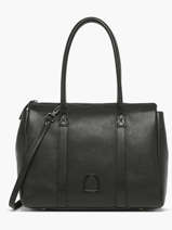 Medium Leather Balade Shoulder Bag Etrier Black balade EBAL044M
