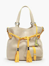 Medium Premier Flirt Multico Bucket Bag Lancel Beige premier flirt A12363