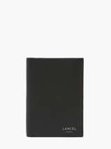 Leather Cme Wallet Lancel Black come A12883