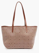 Sac Port� �paule Cabas Vanessa bruno Marron cabas 16V40468