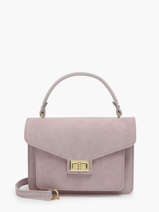 Leather Velvet Crossbody Bag Milano Pink velvet VE21061G
