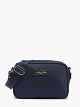Shoulder Bag Basic Vita Nylon Lancaster Blue basic vita 76