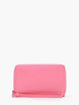 Wallet Leather Lancaster Pink paris pm 25