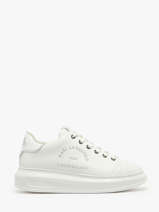 Sneakers In Leather Karl lagerfeld White women KL62539F