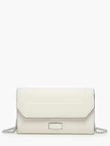 Leather Ninon Belt Bag With Chain Lancel White ninon A11122