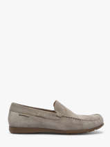 Moccasins In Leather Mephisto Gray men P5117641
