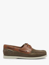 Boat Shoes In Leather Mephisto Brown men P5141490