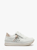 Sneakers In Leather Remonte White accessoires 80