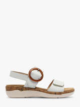 Sandals In Leather Remonte White women 80