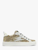 Sneakers In Leather Semerdjian Gold women VIKE9586