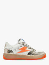 Sneakers En Cuir Semerdjian Orange accessoires NUN11554