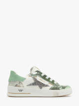 Sneakers In Leather Semerdjian Green women ALE11812