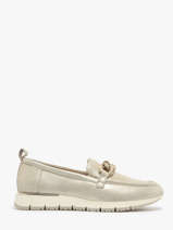 Moccasins In Leather Tamaris Gold accessoires 42