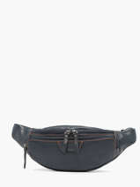 Sac Banane Foulonn� Cuir Etrier Bleu foulonne EFOU722M