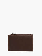 Wallet With Coin Purse Oil Leather Etrier Brown oil EOIL619