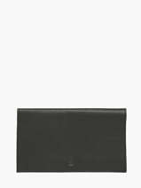 Checkholder Leather Etrier Black madras EMAD905